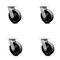 Service Caster 6 Inch Glass Filled Nylon Swivel Caster Set with Roller Bearing and Swivel Lock SCC-30CS620-GFNR-BSL-4 - alternate 1